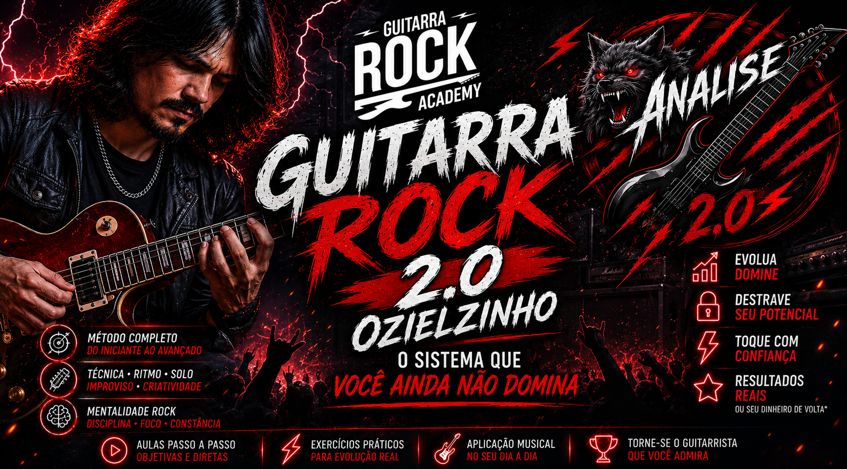 Guitarra Rock 2.0 Ozielzinho