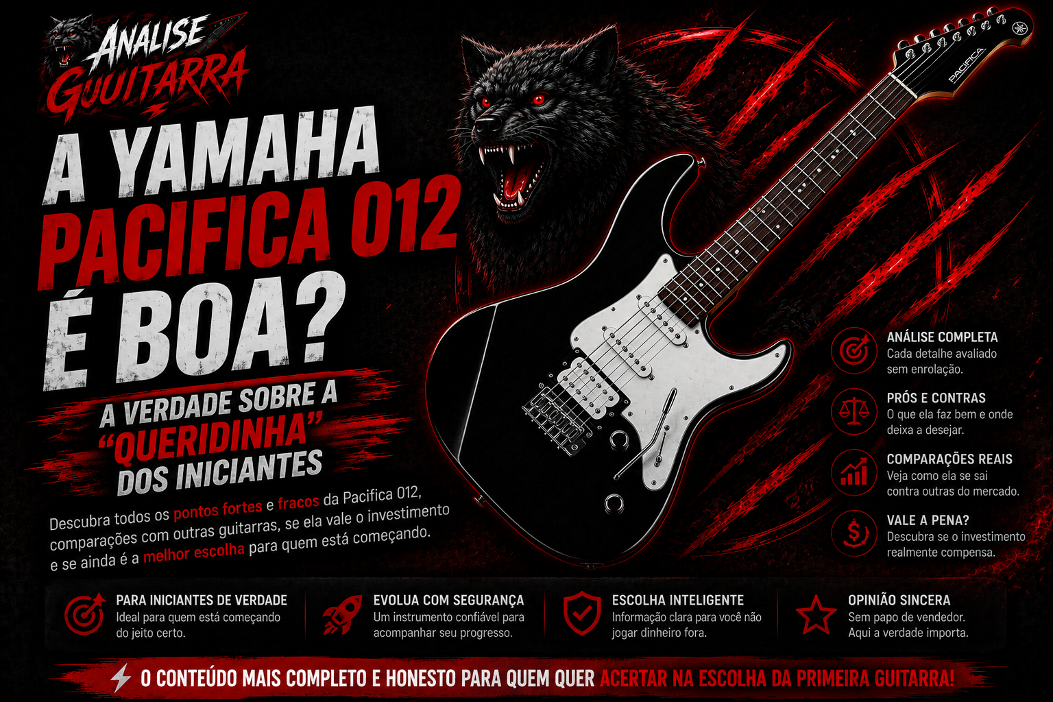 A Yamaha Pacifica 012 é Boa